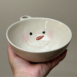 Grasslands Road Snowman Dip Bowl - Festive 6" Christmas Serving Bowl